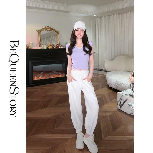 余潇潇【寻梦甜心】2025春装新款设计感针织凉爽纱线蕾丝帽子短袖 商品图3