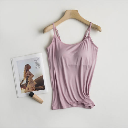 【莫代尔带胸垫】吊带打底衫小吊带 商品图9