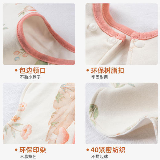 [口水巾2条装]卓儿口水巾婴儿围嘴纯棉柔软新生儿宝宝防水防吐奶口水围兜 商品图4