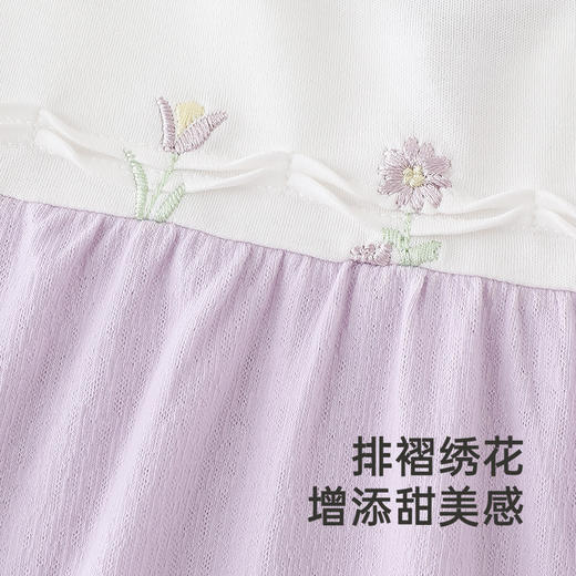 【商场同款】英氏女童T恤夏季短袖透气休闲女宝宝上衣休闲套头衫 商品图2