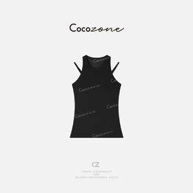 COCO ZONE 2025新款纯色百搭修身显瘦无袖背心CD1A0244