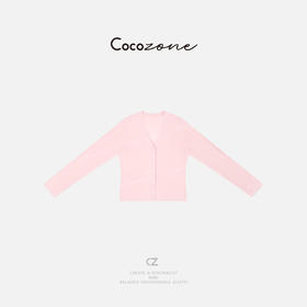 COCO ZONE 2025新款简约轻薄V领单排扣针织衫CD1A0481