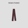 ROMI STUDIO“法式优雅”100%桑蚕丝红白波点系脖发带飘带 436D6105 商品缩略图0