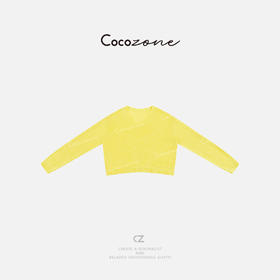 COCO ZONE 2025早春简约V领短款长袖针织衫CD2A0433