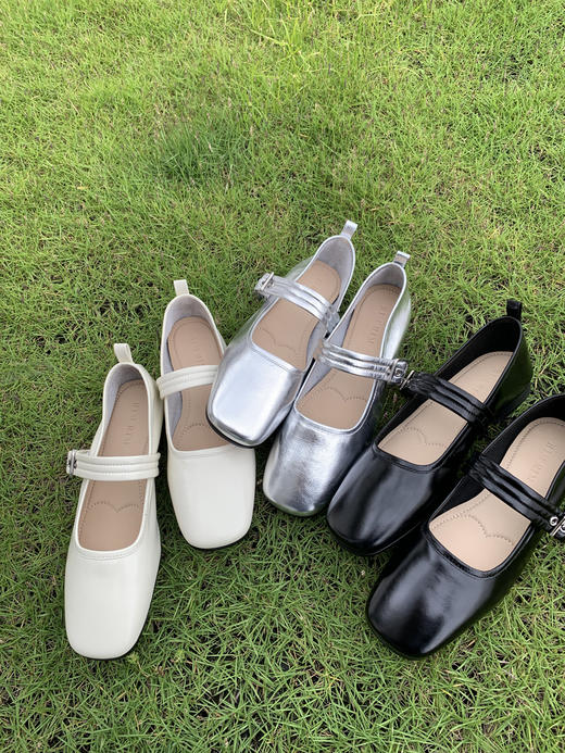 RIM RIM塑性马皮鞋平底玛丽珍法式一字带舒适2362 商品图1