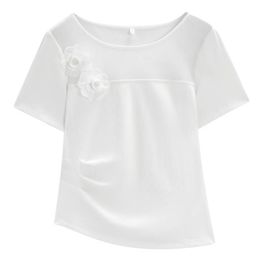 IEF/爱依服2025夏季 法式成熟女人气质通勤百搭设计感上衣D0318 商品图5