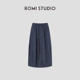 ROMI STUDIO“简约随性”100%棉松紧腰挺括蓬松花苞半裙 RWCSXM2275