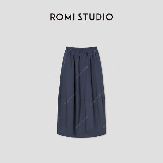 ROMI STUDIO“简约随性”100%棉松紧腰挺括蓬松花苞半裙 RWCSXM2275 商品图0