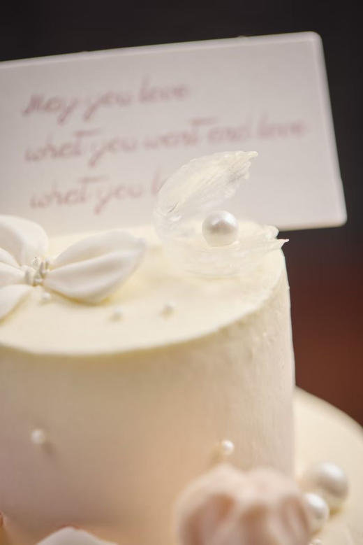 郁见美好水晶珍珠贝壳mini双层蛋糕 商品图6