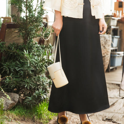 【林栖设计小店】优雅连衣裙复古法式气质修身显瘦2025春夏新品无袖长裙女1952116 商品图3