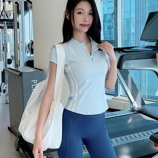【限时秒】YOGACODE【火树银花系列】瑜伽服短袖上衣高级感夏季修身显瘦运动上衣DWY115030 商品图2