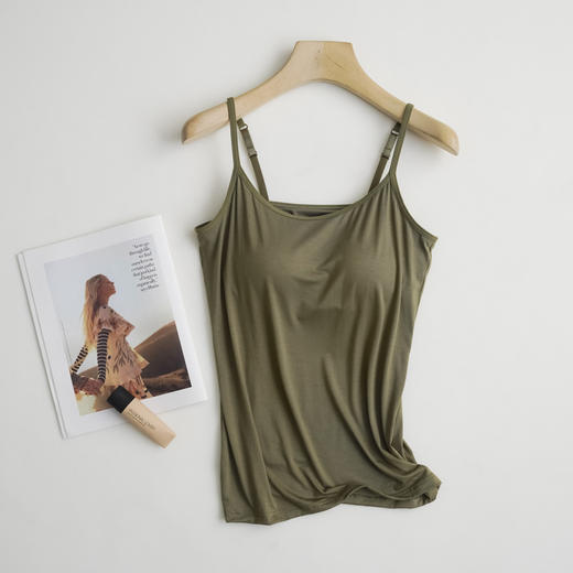 【莫代尔带胸垫】吊带打底衫小吊带 商品图7