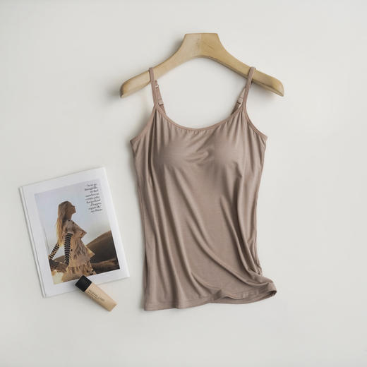 【莫代尔带胸垫】吊带打底衫小吊带 商品图5