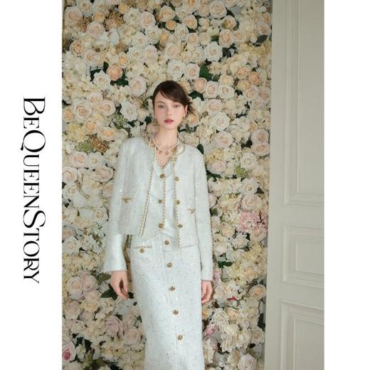 余潇潇【香榭玲珑】2025年早春装新款气质高级小香风外套&马甲&半裙 商品图0