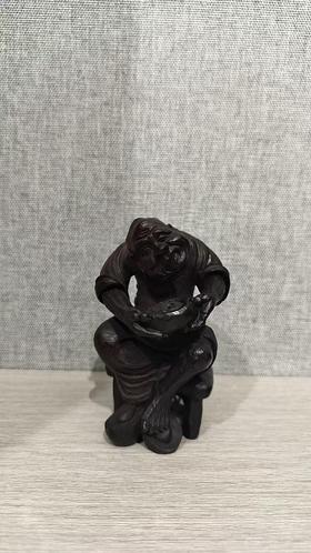 人物小摆件花梨木8*4.5cm