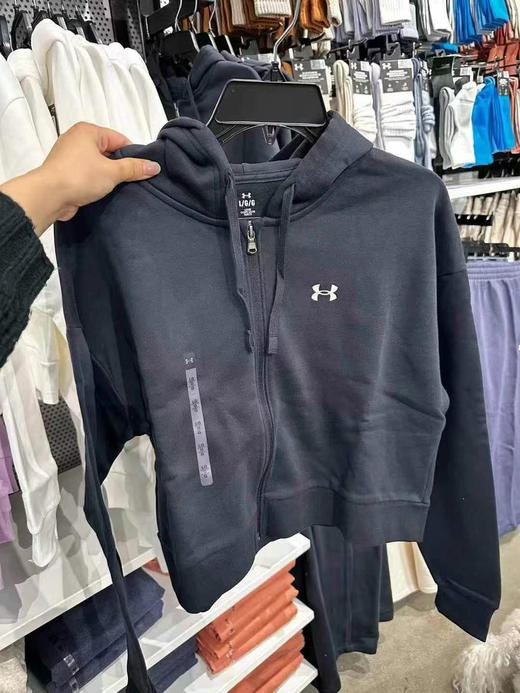 安德玛女士连帽卫衣拉链外套‼️💰458✈️三个颜色可选✔️白色试穿M～香芋色/白色/藏蓝色 商品图7