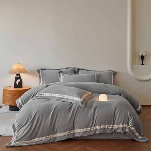 芝芝牛奶绒轻奢四件套-TJ1533 商品图3