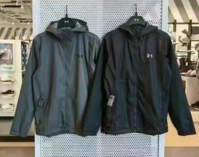 Under Armour安德玛男士storm暴风雪系列冲锋衣/雨衣/防水训练服，防水防风面料，经典黑色款，内里透气网面，轻便透气好穿 💰499到手❗​S- XXL码