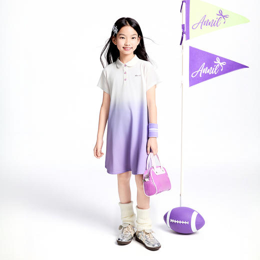 女童短袖连衣裙夏季新款安奈儿童装实体店同款AG523637 商品图3