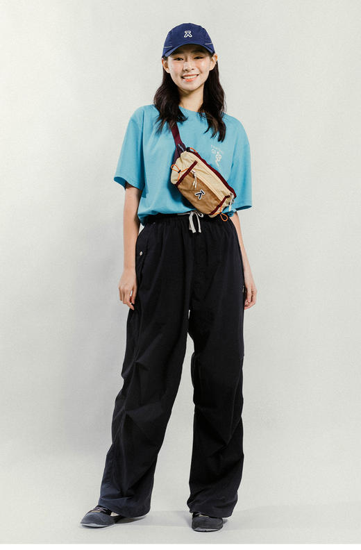 【出游季特惠】ACMEITEM爱棵米 户外情侣棉感休闲工装裤宽松耐磨直筒长裤子男女GAG3020867C 商品图3