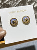 原单正品TORY BURCH 新款 半圆+金色logo款耳钉！四个色
青岛代工厂渠道
这款是四个颜色，全部18k镀金+抗过敏银针，品质特别好 商品缩略图11