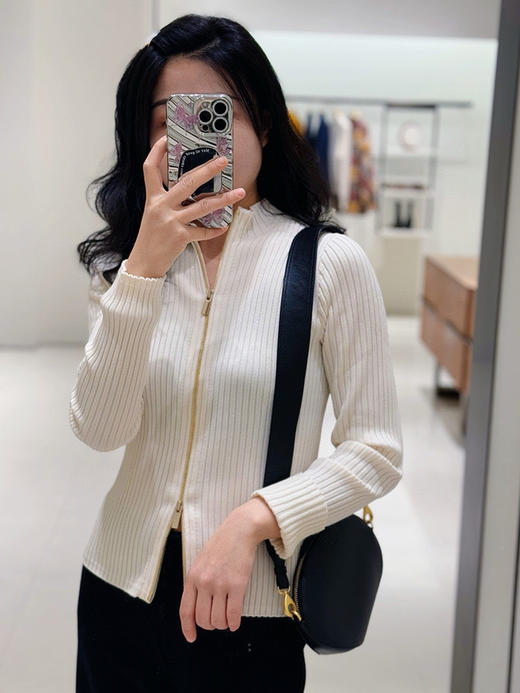 38-4 难得原材 小禾 双开 拉链针织衫 胖瓜6码 商品图2