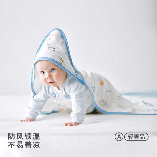 [纯棉抑菌抱被]卓儿调温棉抱被新生儿襁褓健康呵护宝宝外出产房抱单 商品图5