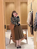 924-3 渠道圆正 亏清 小禾 进口杨子纱 绵羊毛针织 复古贵气小金扣 黑白条纹开衫 商品缩略图5