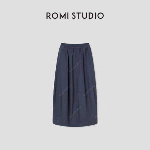 ROMI STUDIO“简约随性”100%棉松紧腰挺括蓬松花苞半裙 RWCSXM2275 商品图1