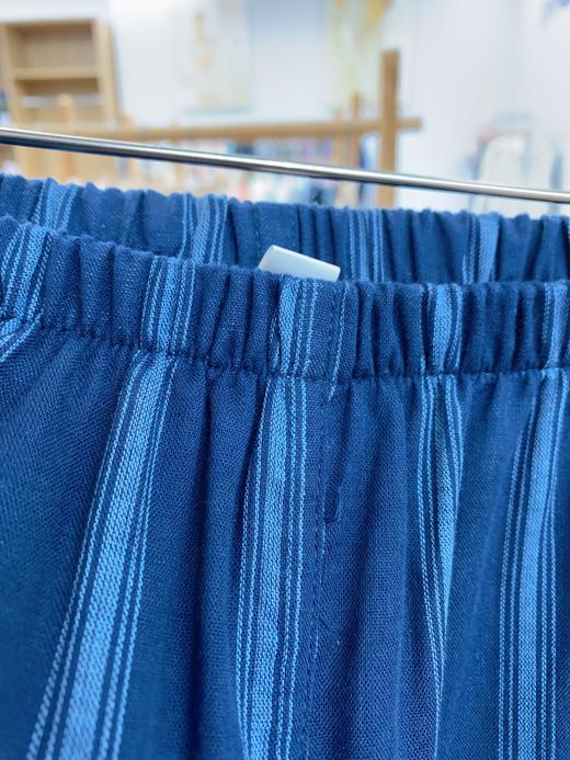 松植屋男款不负韶华竖条纹纱布睡衣套装100%纯棉面料全棉家居服 商品图14