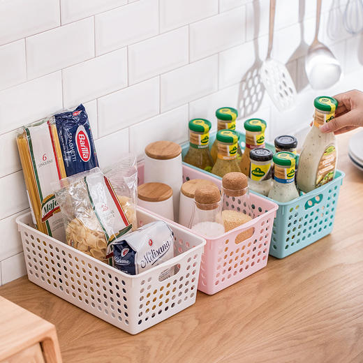 茶花圆点收纳筐-L2896 商品图0