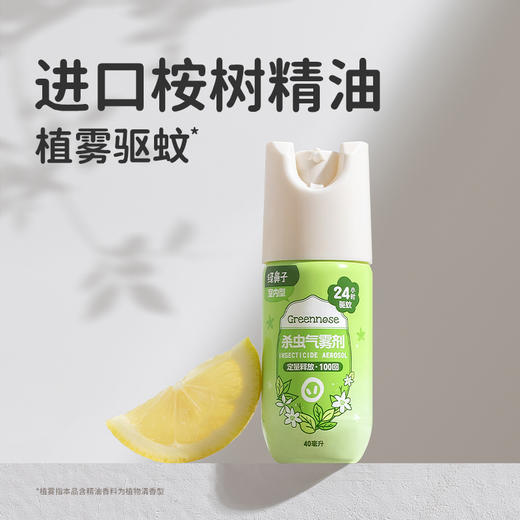 *【绿鼻子】杀虫气雾剂 灭蚊气雾剂强效防蚊驱蚊水便携喷雾家庭适用 商品图2
