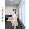 余潇潇【朝花夕拾】轻奢印花真丝V领连衣裙时尚百搭2025春装新款 商品缩略图2