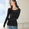 VICTORIA&VERA女装春季“内搭伴侣”简约气质肩部半透小性感修身针织衫 商品缩略图3
