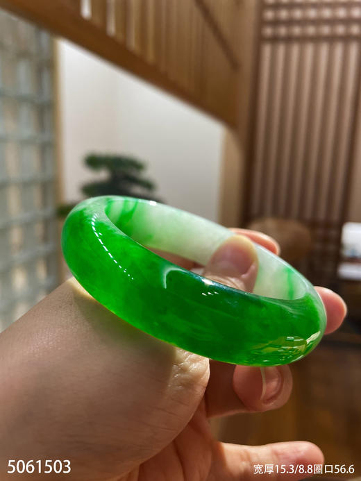 冰飘翠福镯【5061503】圈口56.6~具体价格微信咨询 商品图7