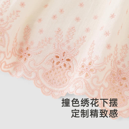 【商场同款】英氏女童连衣裙夏季透气裙子可爱小白裙女宝宝公主裙 商品图3