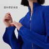 设计感波浪袖拉链时尚收腰显瘦气质百搭修身紧身立领毛衣 商品缩略图2