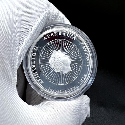 澳大利亚 珍珠贝母银币 1盎司纯银 镶嵌天然贝壳 带证书 商品图12
