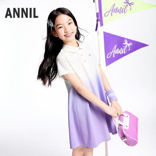 女童短袖连衣裙夏季新款安奈儿童装实体店同款AG523637 商品图1