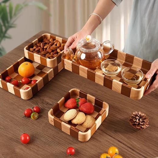 棋盘格坚果盘（方形款） 商品图1