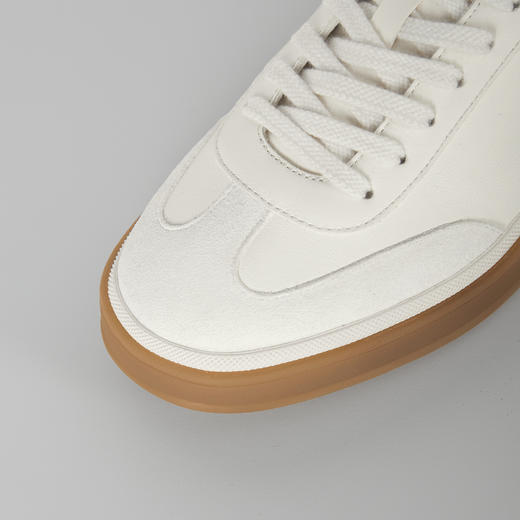 ROMI STUDIO“休闲漫步”小牛皮羊反绒拼色平底德训鞋 RWBLP31635 商品图2