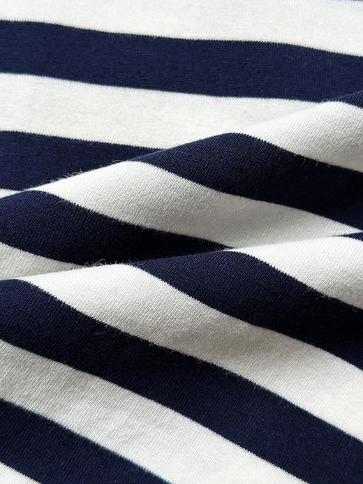 现货 THS-限时 max家 松弛衣橱感 极简风经典条纹字母长袖T恤 BH2567 商品图8