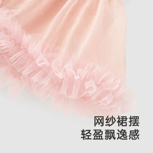 【商场同款】英氏童装女童连衣裙夏季透气女宝公主裙可爱小礼裙 商品图3