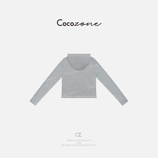 COCO ZONE 春季设计感显瘦连帽拉链长袖外套ACD2A0252 商品图3