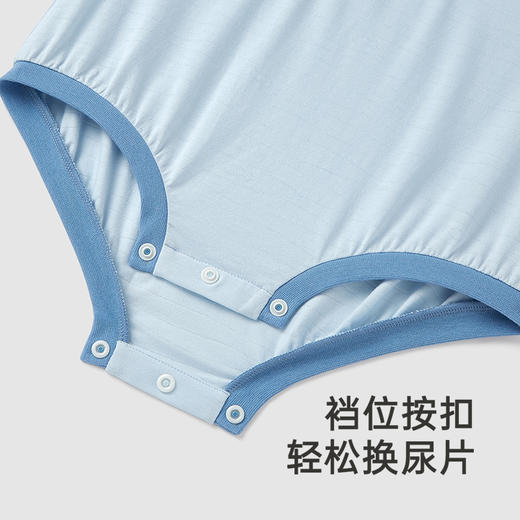 【商场同款】英氏婴儿衣服夏季短袖透气男宝宝包屁衣轻薄连体衣 商品图3