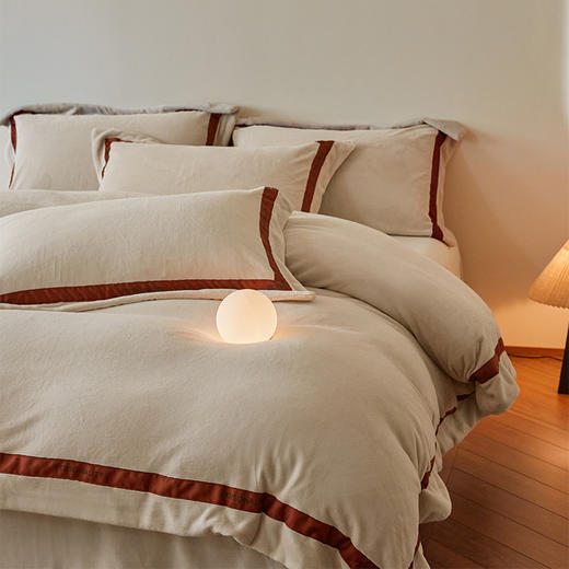 芝芝牛奶绒轻奢四件套-TJ1533 商品图0