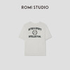 ROMI STUDIO“美式复古”100%棉学院风印花圆领短袖T恤 RW25RSX0132 商品缩略图1