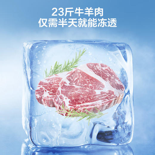 容声（Ronshen）301升 大容量冰柜 单温冷柜 大冷冻力 减霜80%  带轮带菜篮 一级能效 4DS速冻系统 PCM内胆 BD/BC-301ZEAM/RX 商品图3