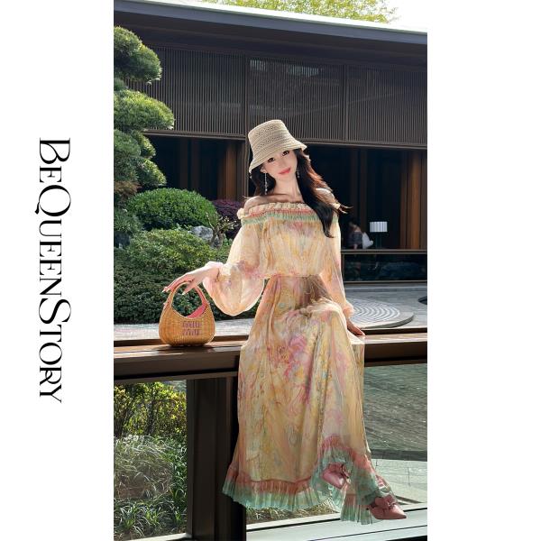 【大货捡漏，不退不换】  【四大美人】轻薄飘逸感桑蚕丝雪纺性感宽松连衣裙秋季