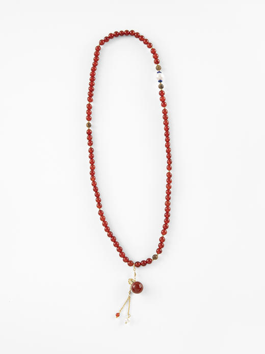 MELI&MOLI |红玛瑙迷你香薰瓶珍珠点缀红玛瑙圆珠手串—五行之火 商品图1